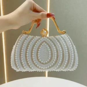 Luxury Pearl Diamond Evening Bag